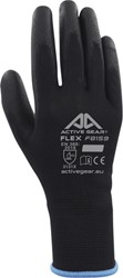 Handschoen ActiveGear grip PUflex zwart small 1 Paar