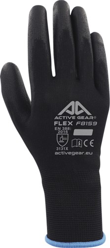 Handschoen ActiveGear grip PUflex zwart XL 1 Paar
