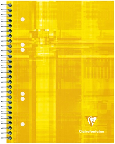 Collegeblok Clairefontaine Studium A5+ ruit 5x5mm 6-gaats 80 pagina's assorti-3