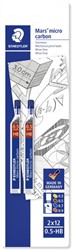 Potloodstift Staedtler mars carbon micro 0.5mm hb 2 Stuk