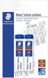 Potloodstift Staedtler mars carbon micro 0.5mm hb 2 Stuk