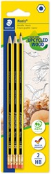 Potlood Staedtler Noris HB blister à 3 stuks