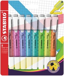 Markeerstift STABILO Swing cool 275/8 Wow assorti 8 Stuk
