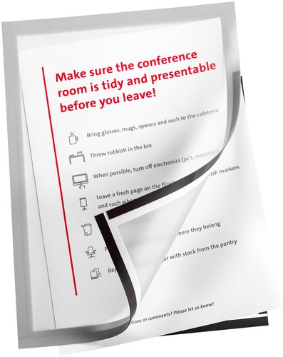 Infokader Quantore zelfklevend A3 zilver 2 Stuk