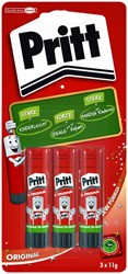 Lijmstift Pritt Stick Original 11gr blister à 3st 3 Stuk