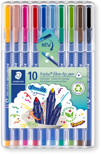 Kleurstift Staedtler 323 triplus color 10 st ass 10 Stuk