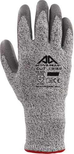 Handschoen ActiveGear snijbestendig grijs 11 XXL 1 Stuk