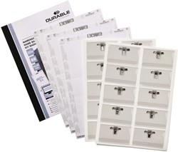 Badge Durable met combiklem 54x90mm set 20st 20 Stuk