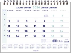 1-Maandskalender 2026 Brepols 43x31.5cm 1 Stuk