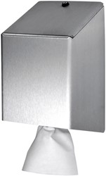 Poetspapierdispenser Euro Products medium zilver 1 Stuk