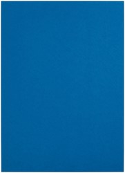 Voorblad GBC A4 lederlook met venster 250gr blauw 50 Stuk