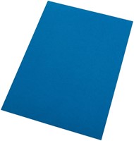 Voorblad GBC A4 lederlook met venster 250gr blauw 50 Stuk-2
