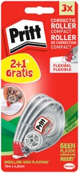 Correctietape Pritt compact flex 4.2mm 2+1 gra 3 Stuk