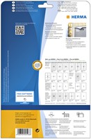 Etiket HERMA 4598 105x148mm A4 40st folie wit 10 Vel-8