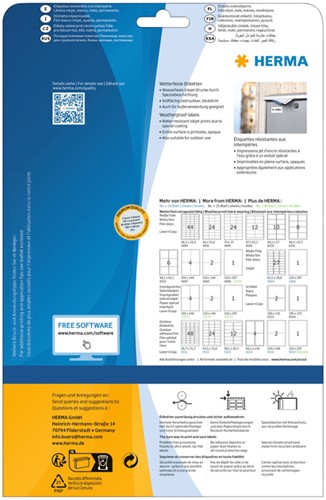 Etiket HERMA 4598 105x148mm folie wit 40 stuks-10