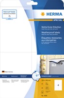 Etiket HERMA 4598 105x148mm A4 folie wit 40st 10 Vel-3