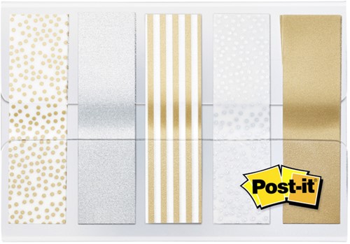 Indextabs Post-it 684 12mmx43mm metallic 100 Stuk