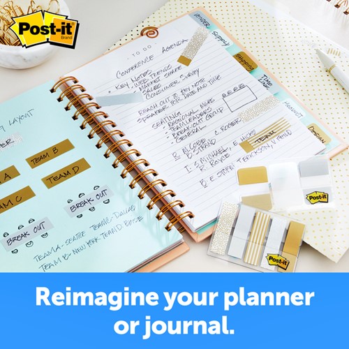 Indextabs Post-it 684 12mmx43mm metallic 100 Stuk-2