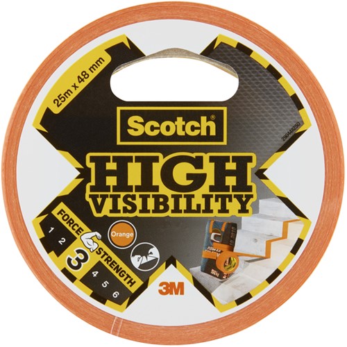 Plakband Scotch high visibility 48mmx25m oranje 1 Stuk-2