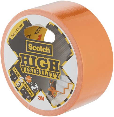 Plakband Scotch high visibility 48mmx25m oranje 1 Stuk-3