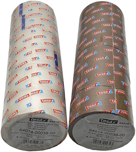 Verpakkingstape Tesa 50mmx66m PP br 64014 1 Rol-2