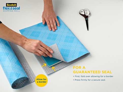 Verpakkingsrol Scotch Flex Seal 38cmx3m 1 Stuk-2