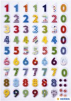 Etiket HERMA 3094 kleurrijke nummers stone 1 Vel