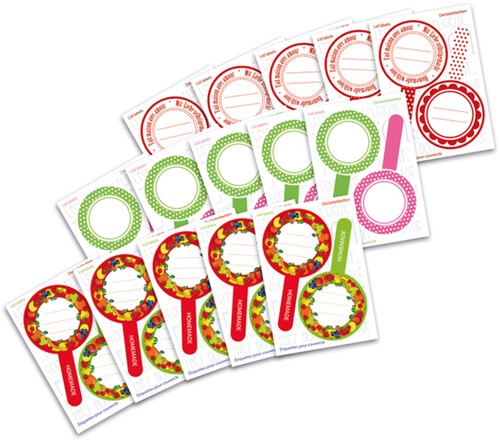 Etiket HERMA 15446 keuken new look rood 3 Vel-2