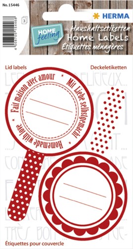 Etiket HERMA 15446 keuken new look rood 3 Vel-2