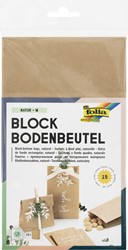 Blokzk Folia 12x6x21 foodsafe kraft set à 15 stuks 15 Stuk