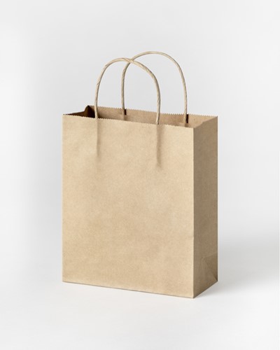 Tas Folia kraft 125gr 18x21x8cm 20 stuks naturel 20 Stuk-2