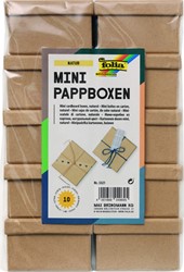 Doos karton Folia mini 7.5x7.5x4.5cm 10stuks kraft 10 Stuk