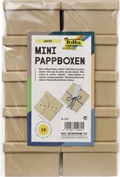 Doos karton Folia mini 7.5x7.5x4.5cm 10stuks kraft 10 Stuk
