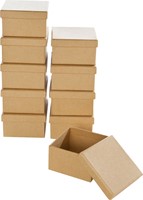 Doos karton Folia mini 7.5x7.5x4.5cm 10stuks kraft 10 Stuk-3