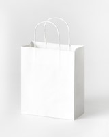 Tas Folia kraft 110gr 18x21x8cm 20 stuks wit 20 Stuk-2