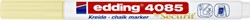 Krijtstift edding 4085 by Securit rond 1-2mm pastel geel