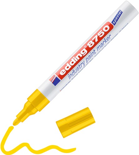 Paintmarker edding 8750 industrie 2-4mm geel-2