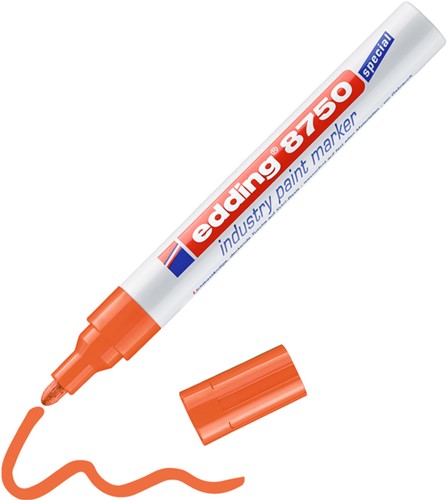 Paintmarker edding 8750 industrie 2-4mm oranje 1 Stuk-2