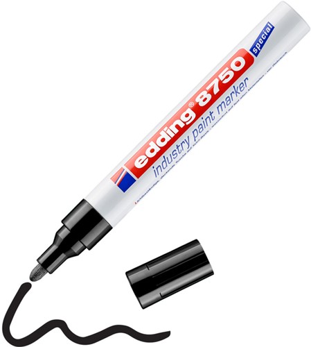 Paintmarker edding 8750 industrie 2-4mm zwart 1 Stuk-2