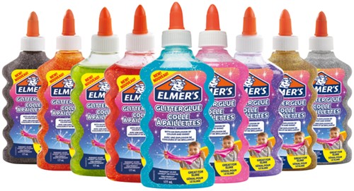 Kinderlijm Elmer's 177ml glitter zwart 177 Milliliter-6