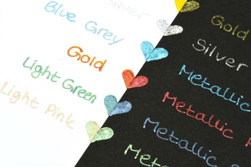 Gelschrijver Pentel K110 Dual M metallic 8st ass 8 Stuk-3