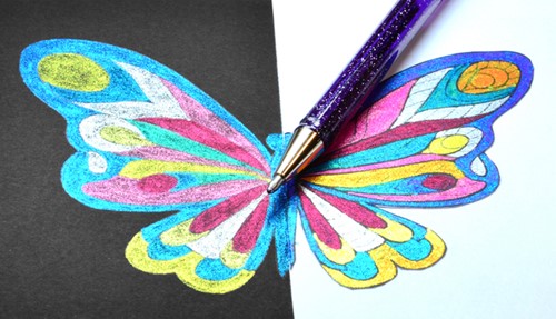 Gelschrijver Pentel K110 Dual M metallic 8st ass 8 Stuk-3