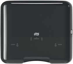 Handdoekdispenser Tork H3 Elevation klein zwart 1 Stuk