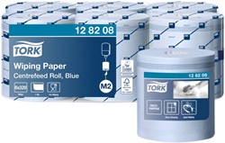 Poetspapier Tork M2 Advanced 1laags 320m blauw 6 Rol