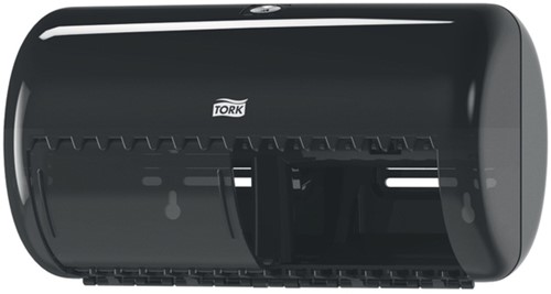 Toiletpapierdispenser Tork T4 duo zwart 1 Stuk