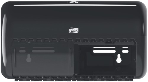 Toiletpapierdispenser Tork T4 duo zwart 1 Stuk-2
