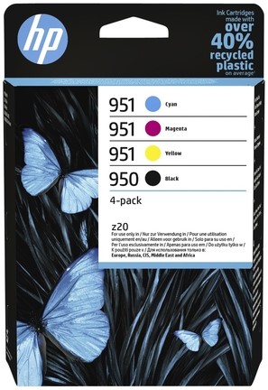 Inktcartridge HP 6ZC65AE 950/951 zwart + 3 kleuren 1 Stuk