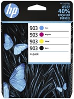 Inktcartridge HP 6ZC73AE 903 zwart + 3 kleuren 1 Stuk
