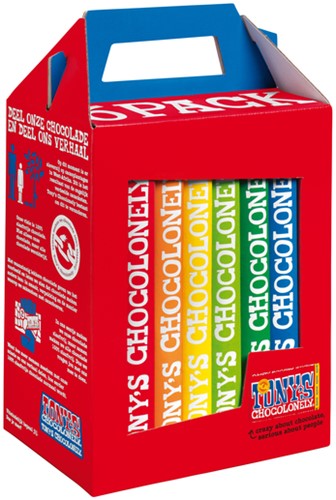 Chocolade Tony Chocolonely Rainbowpack 6 repen 6 Stuk-2