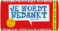Chocolade Tony Chocolonely melk bedankt reep 180gr 1 Stuk
